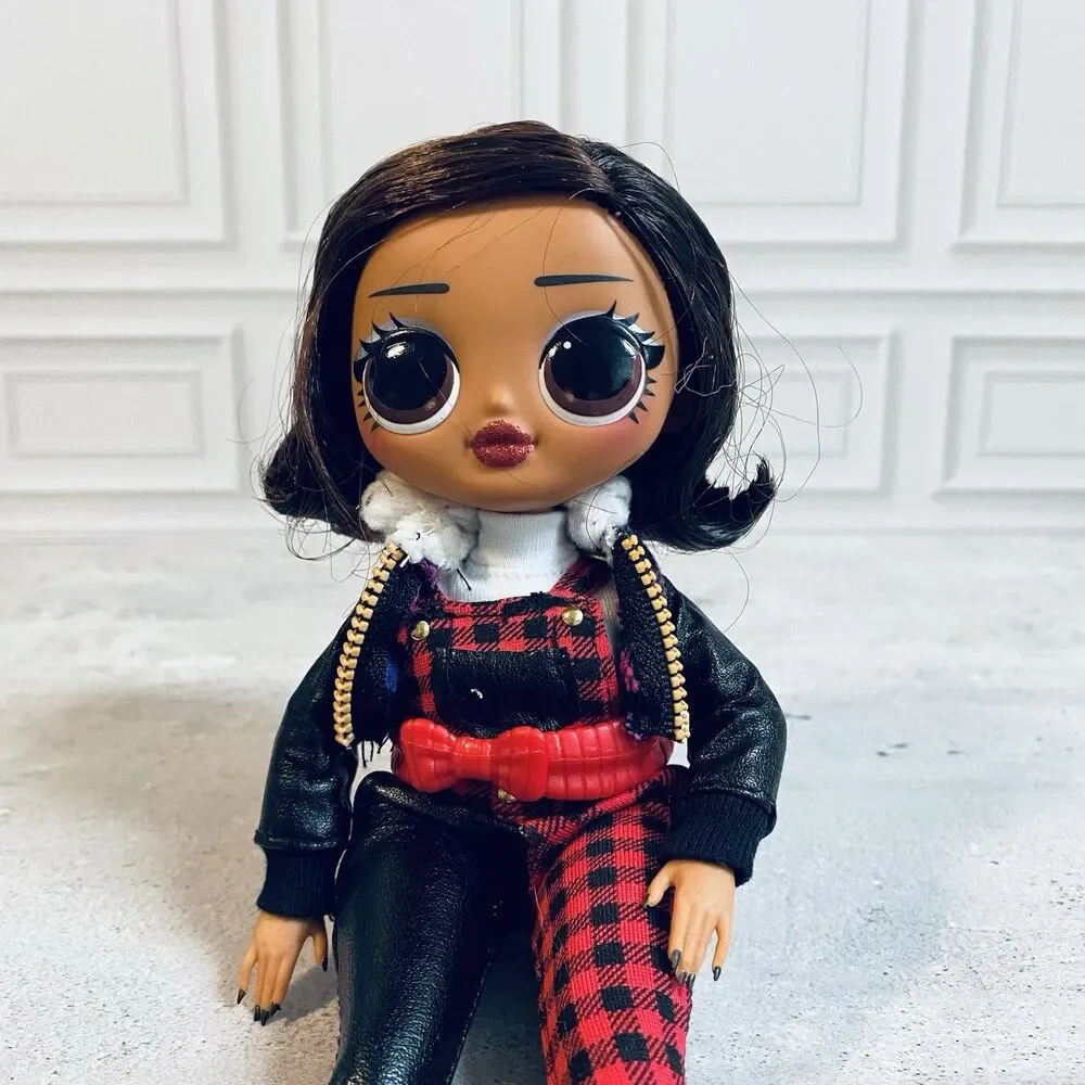 LOL Surprise OMG Winter Chill Camping Fashion Doll With Black And Red Pants